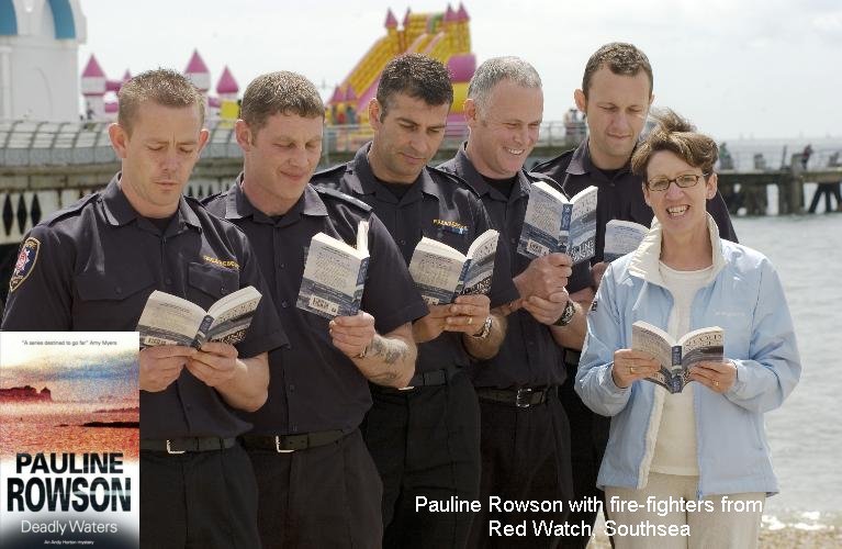 Pauline Rowson author of Deadly Waters With Red Watch, Southsea