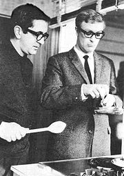 Len Deighton and Michael Caine