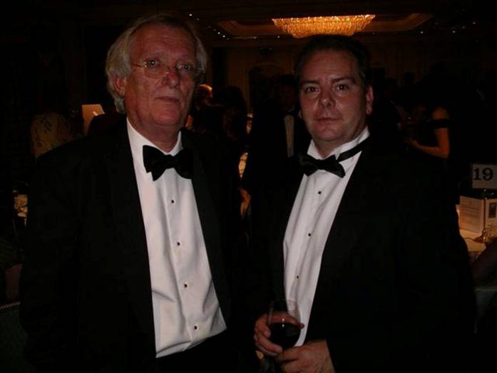 Peter Temple (left) with Mike Stotter