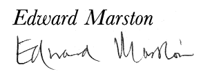 Signature Of Edward Marston