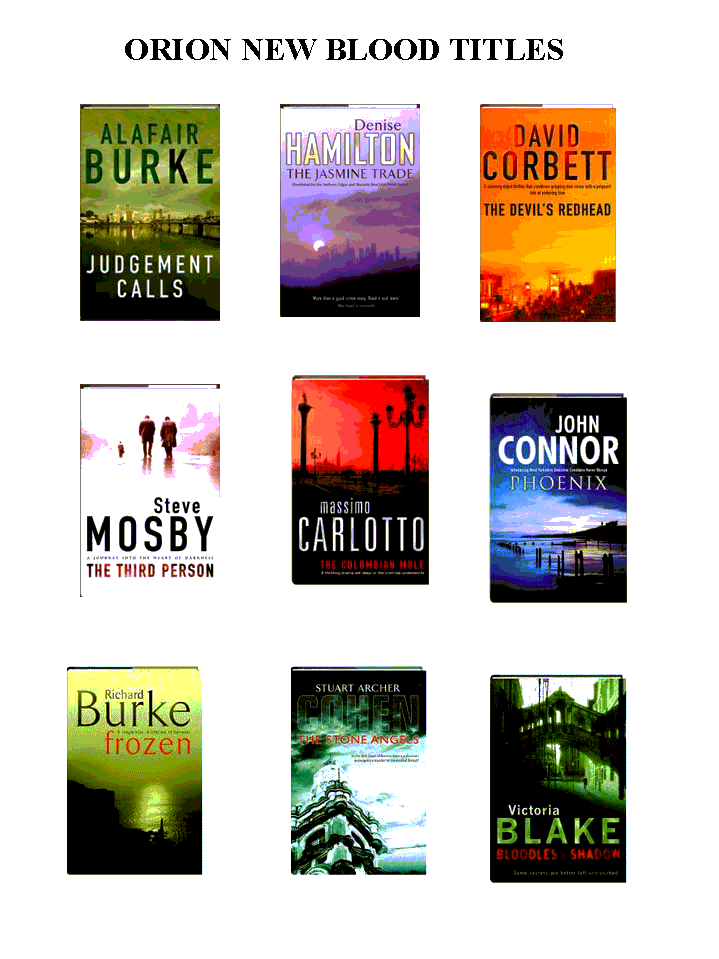 Orion New Blood book jackets